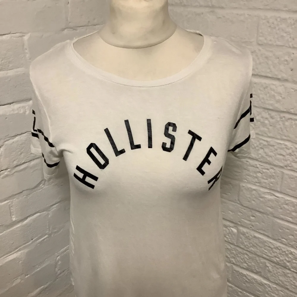Hollister Oversize T Shirt - Size S - White - Cotton - P2P 16โ - Picture 6 of 8